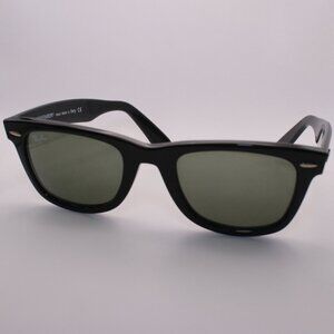 Ray-Ban Wayfarer Italy RB2140 Black Classic Acetate Horn Rimmed Retro Sunglasses